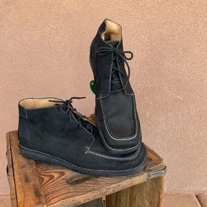 Me Too Men’s Black Suede Lace Up Ankle Shoes